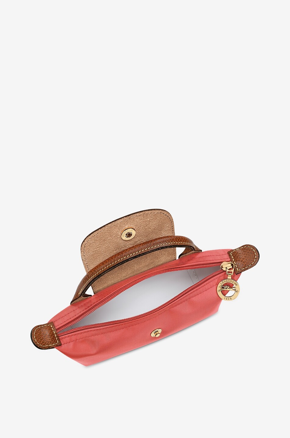 LONGCHAMP Le Pliage Original canvas cosmetic case with top handle Women RED 4