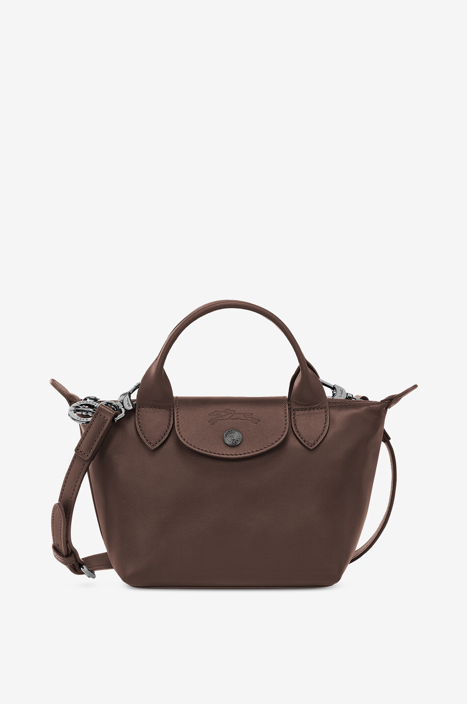 Handtasche aus Leder Le Pliage Xtra XS - LONGCHAMP - DUNKELBRAUN