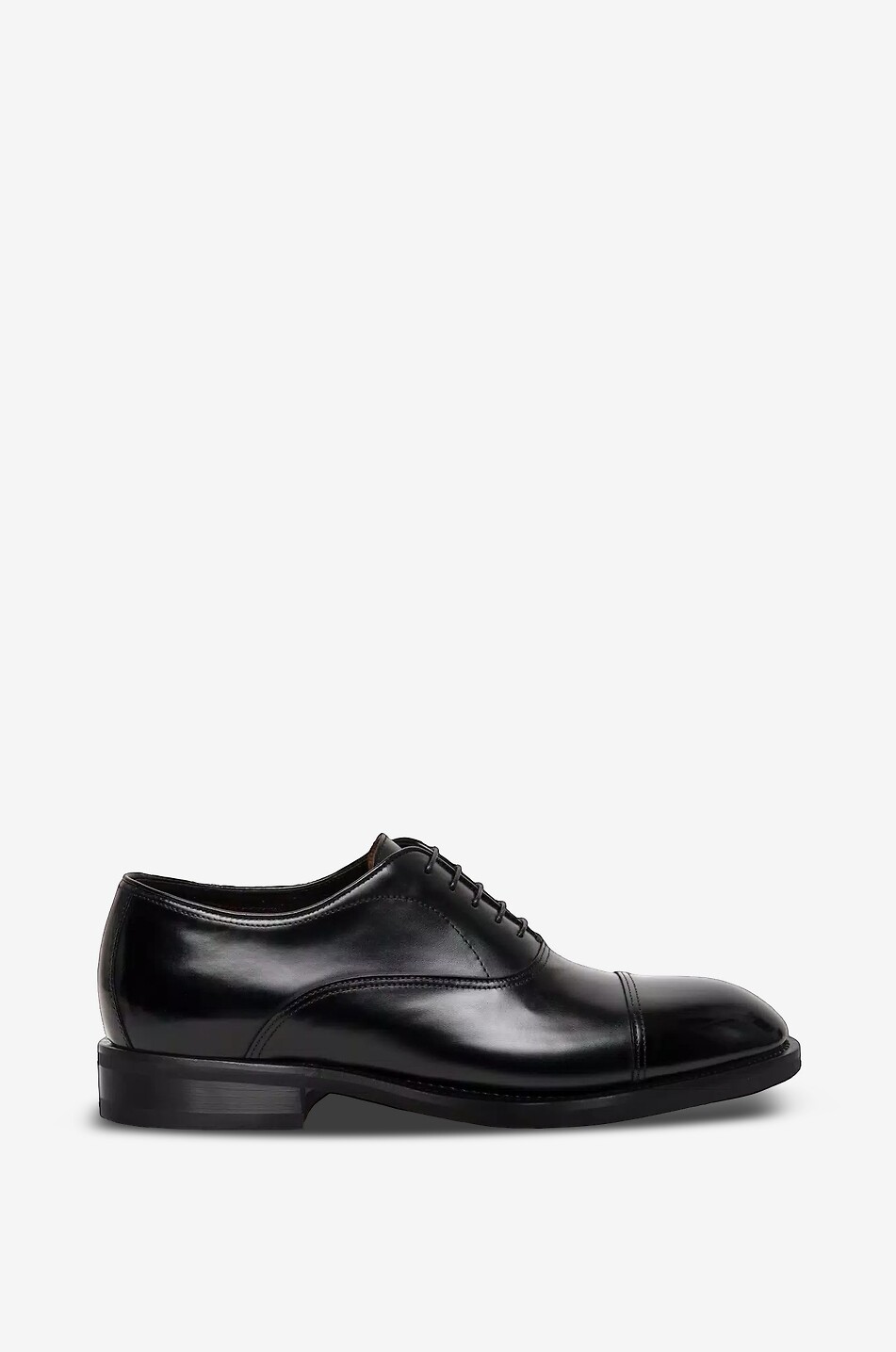 SANTONI Chaussures oxford à lacets en cuir brillant Homme NOIR 2