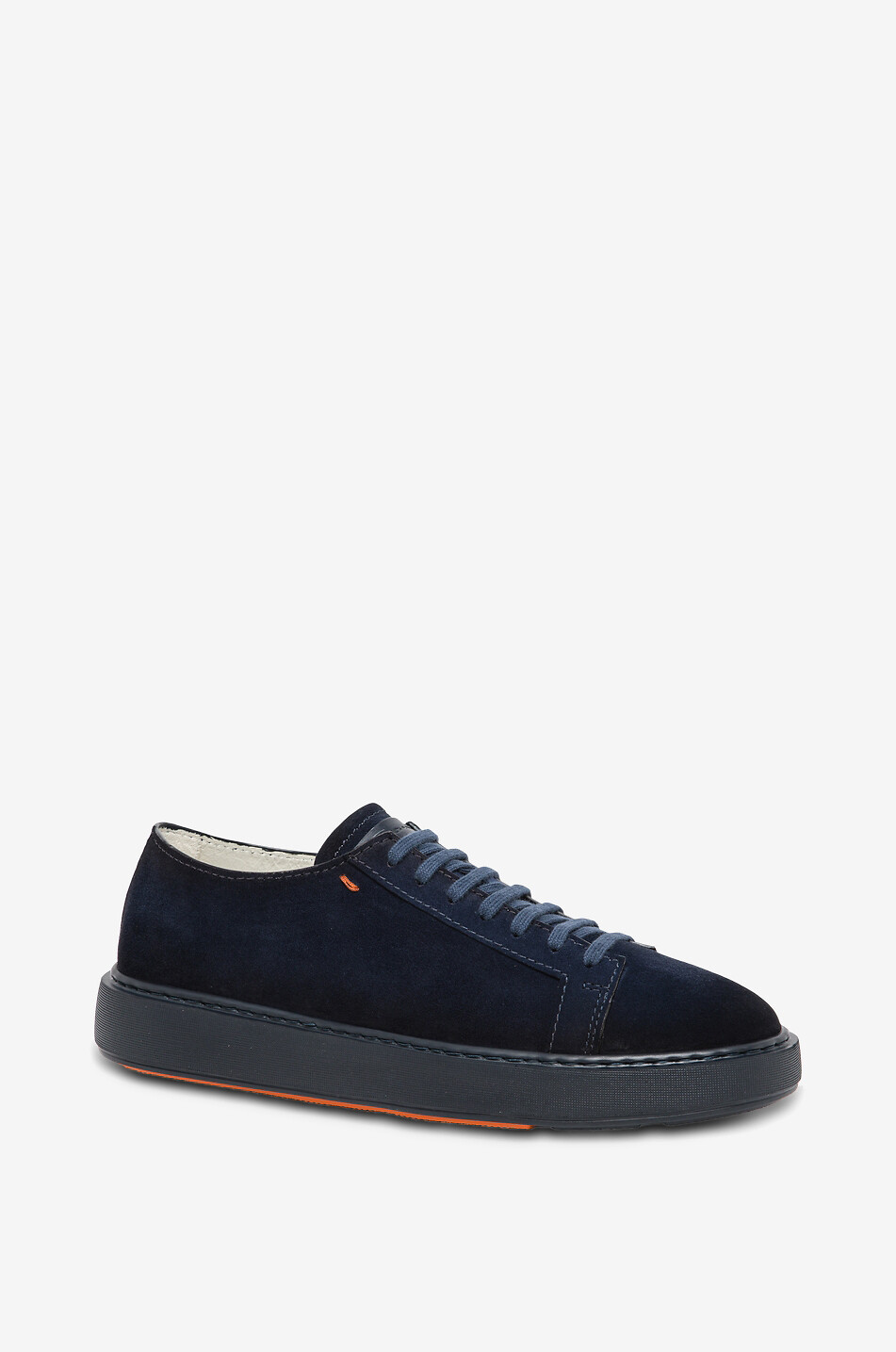 Niedrige Schnürsneakers aus Veloursleder