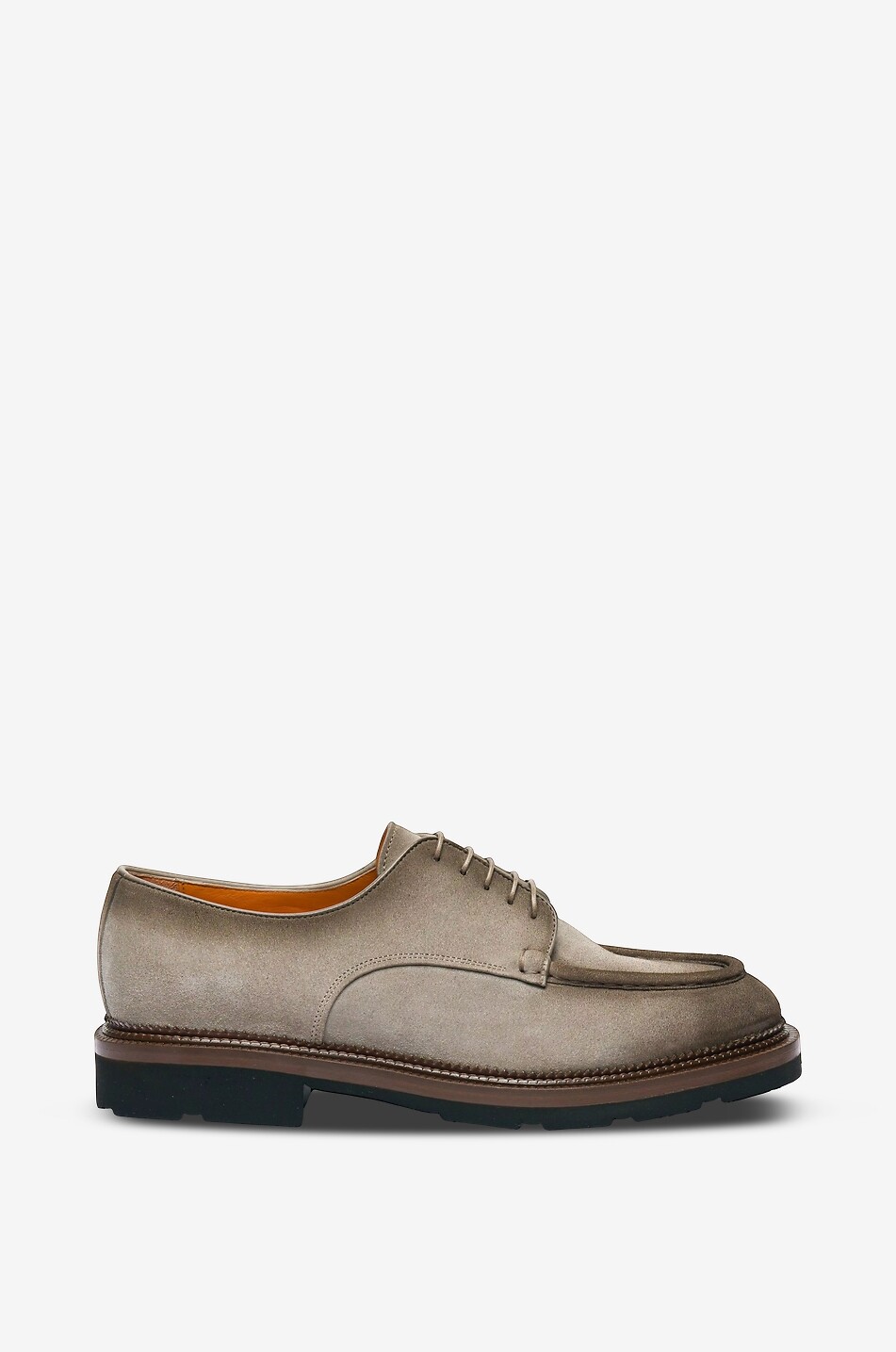SANTONI Chaussures à lacets en daim Homme MARRON 2