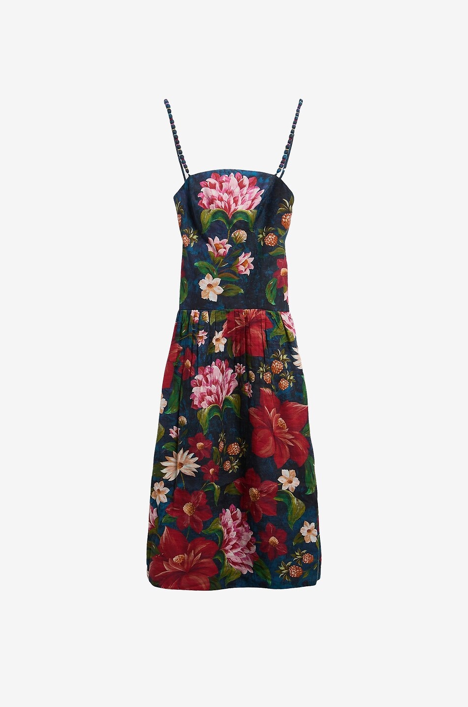 Robe midi à bretelles fleurie Wildflower