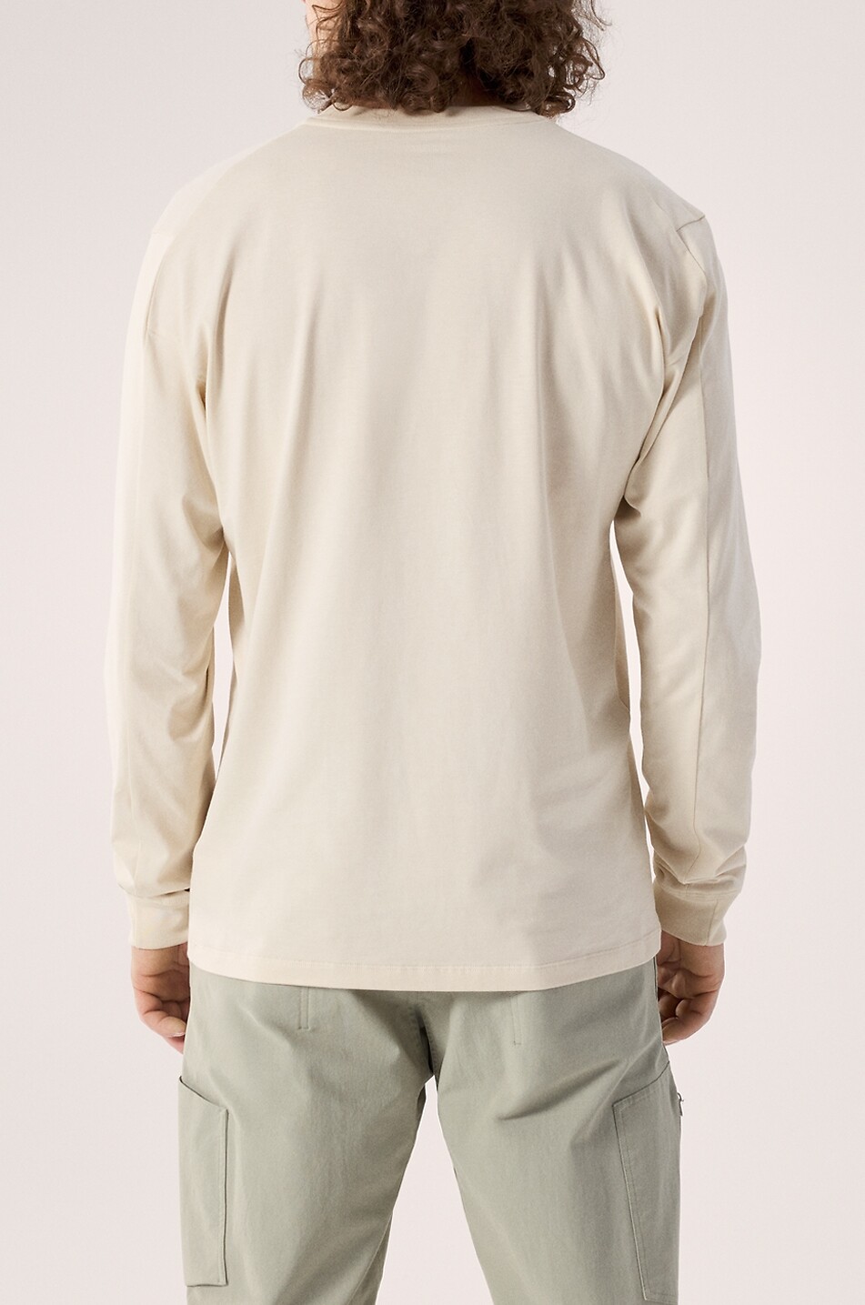 ARC'TERYX T-shirt à col rond en coton Supima Kragg SL Homme BEIGE 4