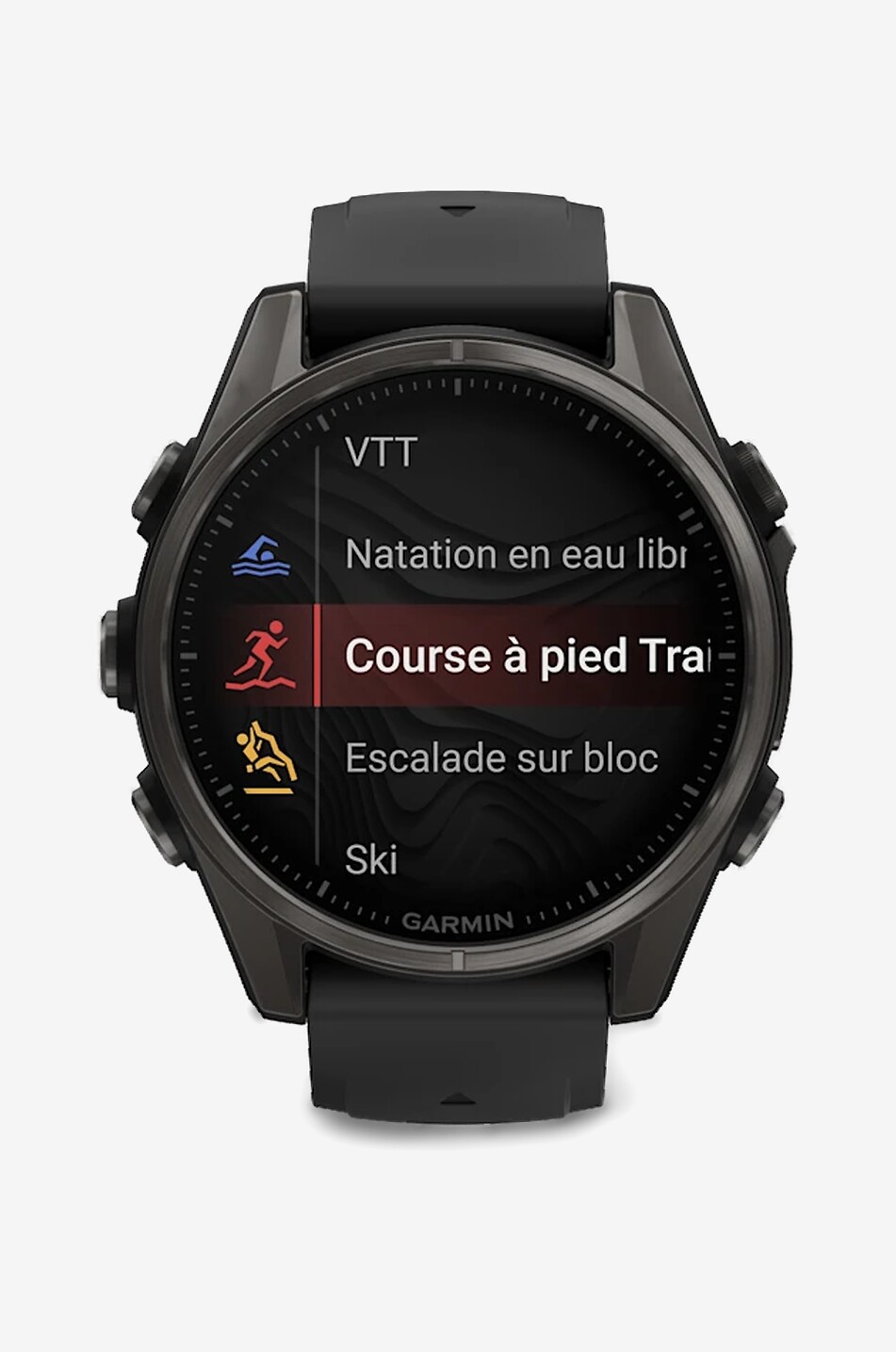 GARMIN Montre connectée GPS avec cardio Fenix 8 Amoled Unisexe GRIS FONCÉ 5
