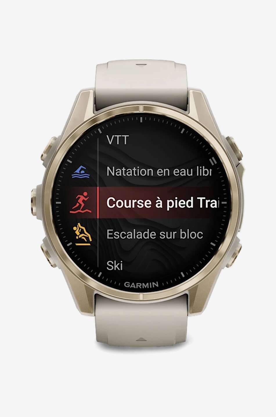 GARMIN Fenix 8 GPS smartwatch with AMOLED screen Unisex Light beige 5