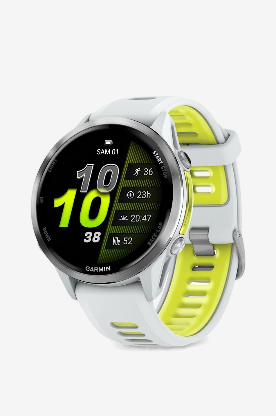 GARMIN Montre connectée GPS à écran AMOLED Forerunner 970 Unisexe BLANC 1