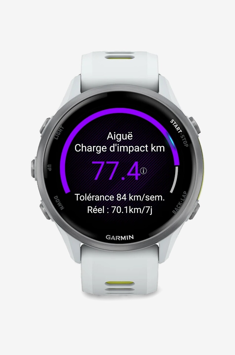 GARMIN Montre connectée GPS à écran AMOLED Forerunner 970 Unisexe BLANC 2