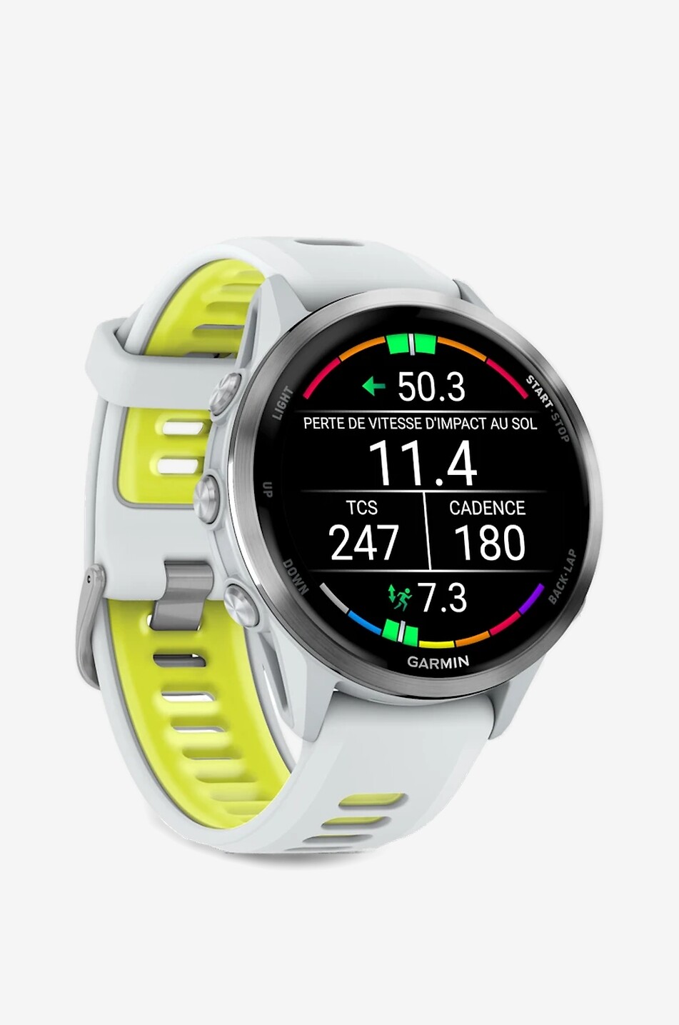 GARMIN Montre connectée GPS à écran AMOLED Forerunner 970 Unisexe BLANC 3