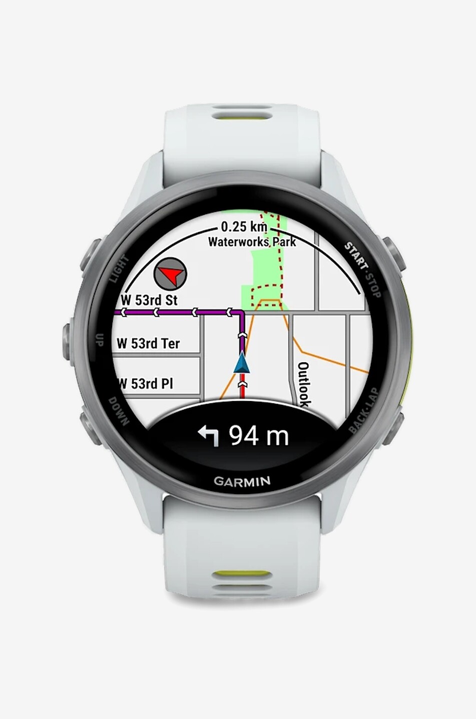 GARMIN Montre connectée GPS à écran AMOLED Forerunner 970 Unisexe BLANC 5