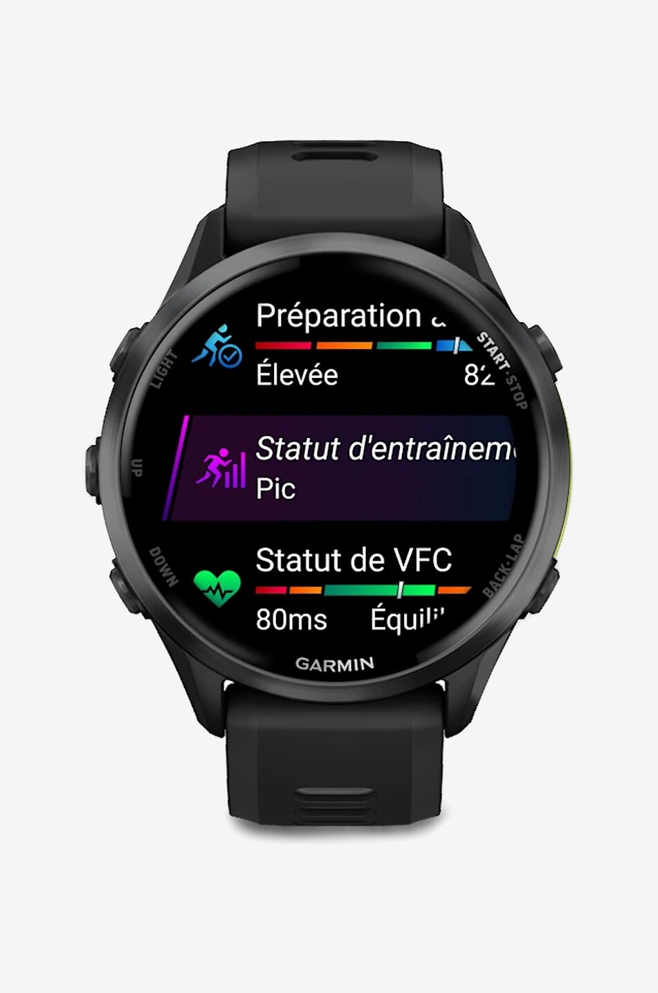 GARMIN Montre connectée GPS avec écran AMOLED Forerunner 970 Unisexe NOIR 7
