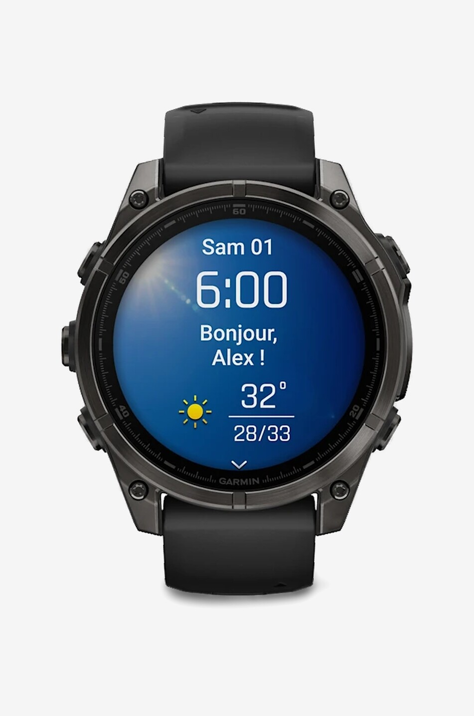 GARMIN Smartwatch mit GPS und Herzfrequenzmessung Fenix 8 Unisex Hellbeige 2