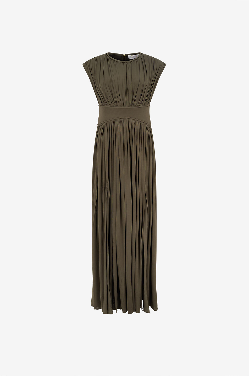 Casette Artichoke long silk satin dress - REFORMATION - GREEN - Bongnie