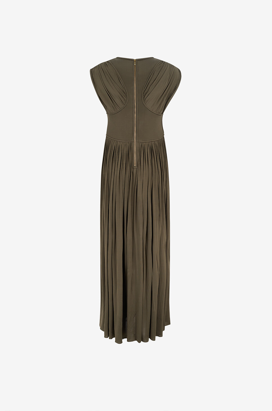 strapless open back dress Valentino Vintage Emerald Green Strapless Cocktail Dress Size 42/6