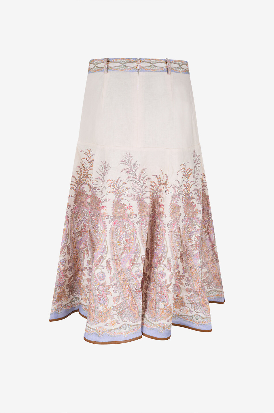 ZIMMERMANN Langer Midirock mit Print aus Leinen Alchemy Damen CREMEFARBEN 2
