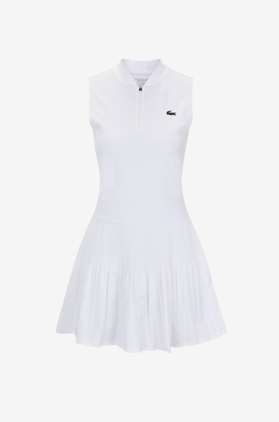 LACOSTE Ultra Dry sleeveless short tennis dress Women WHITE 1