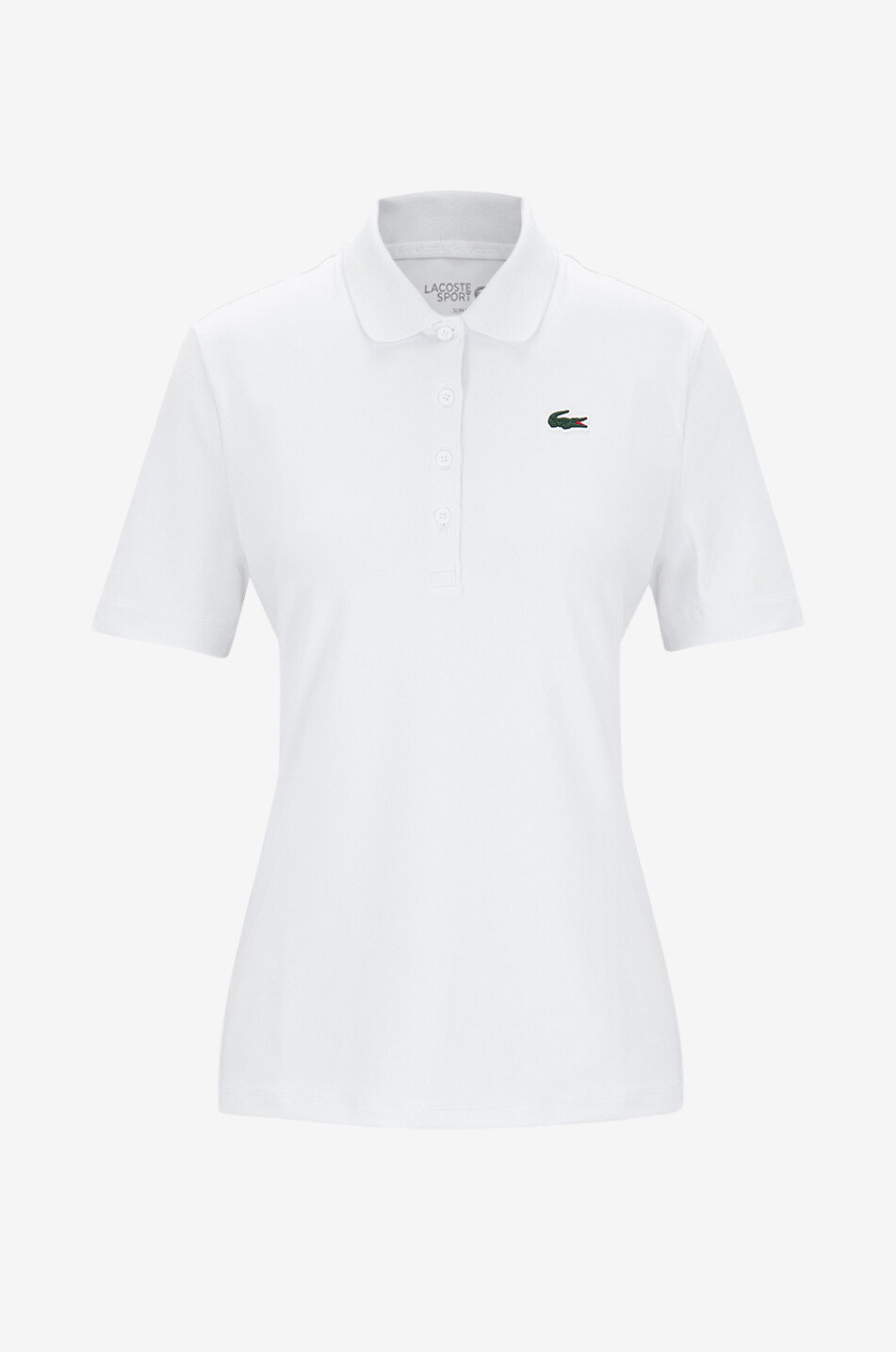 LACOSTE Polo de golf slim en jersey stretch Femme BLANC 1