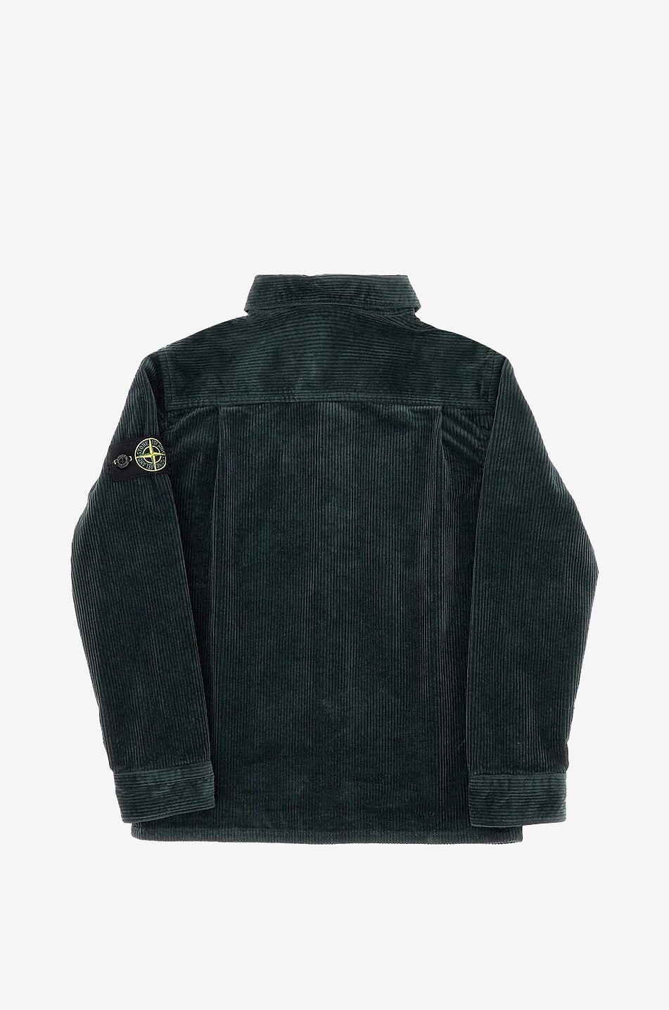 STONE ISLAND JUNIOR 10203 corduroy children's overshirt Boy DARK GREEN 2