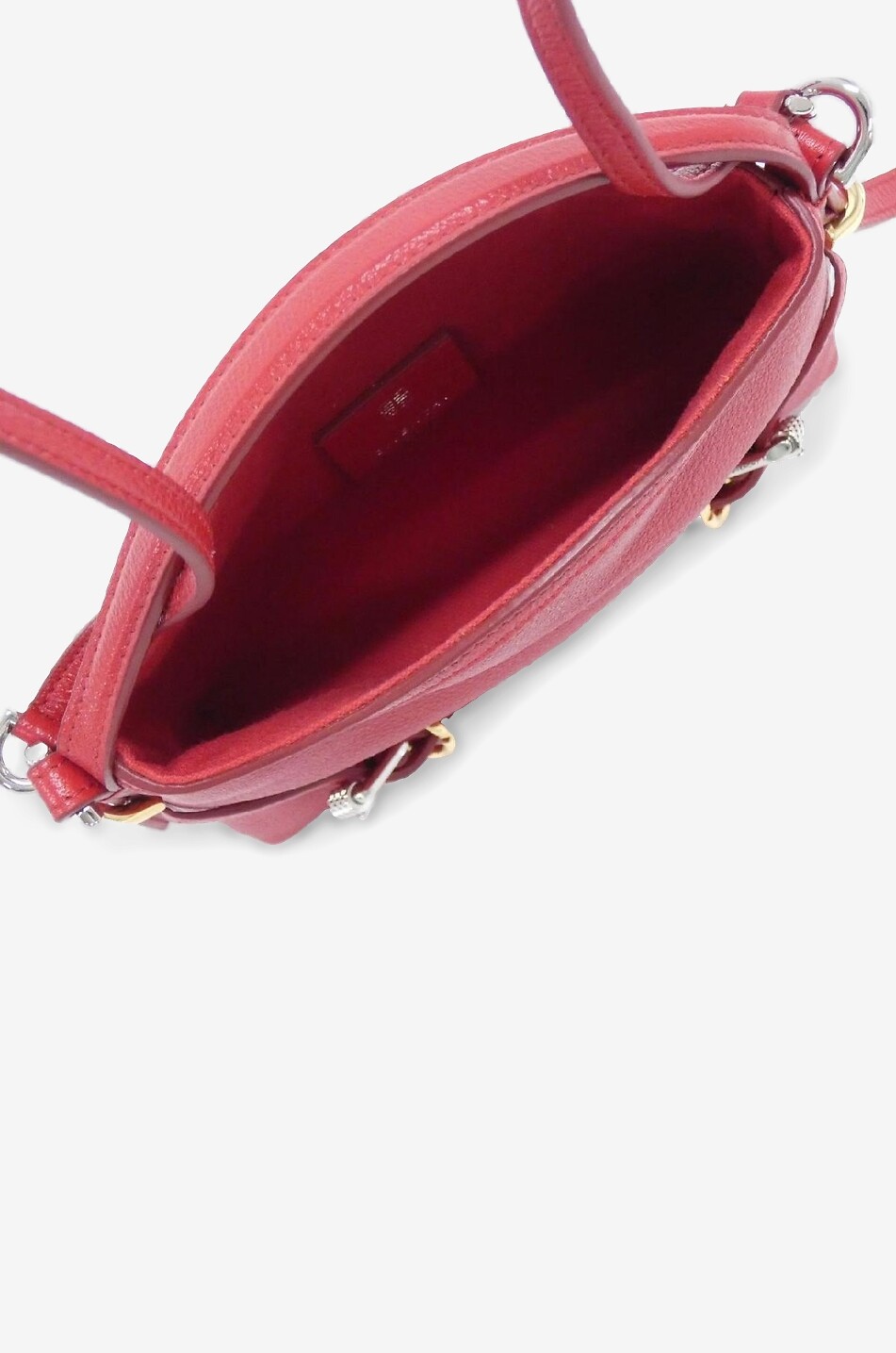 GIVENCHY Voyou Nano grained buffalo leather handbag Women RED 4