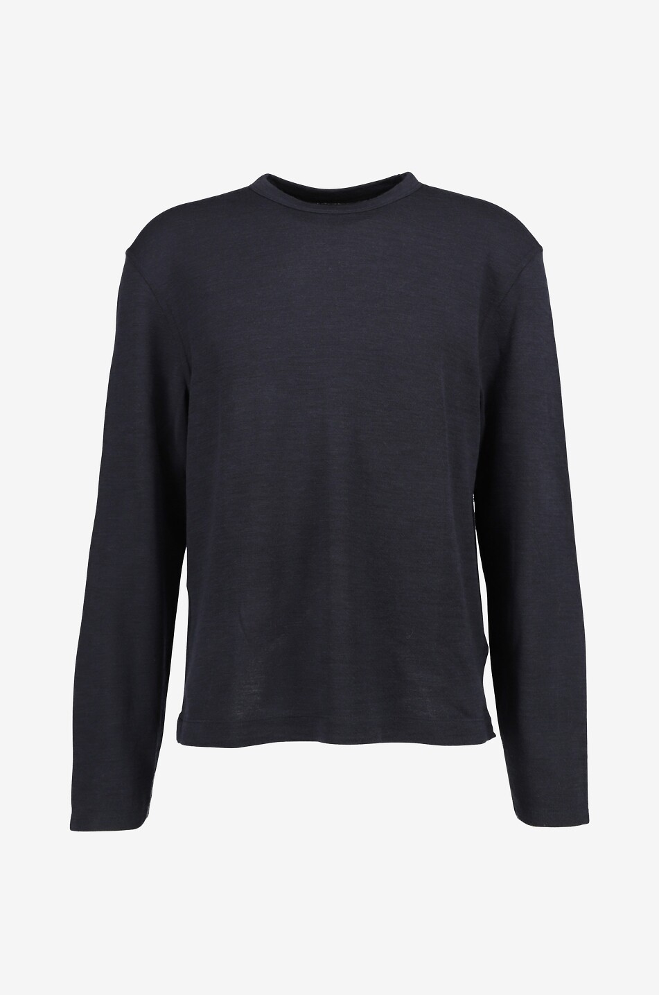 OFFICINE GENERALE Benny felted wool long-sleeved T-shirt Men DARK BLUE 2