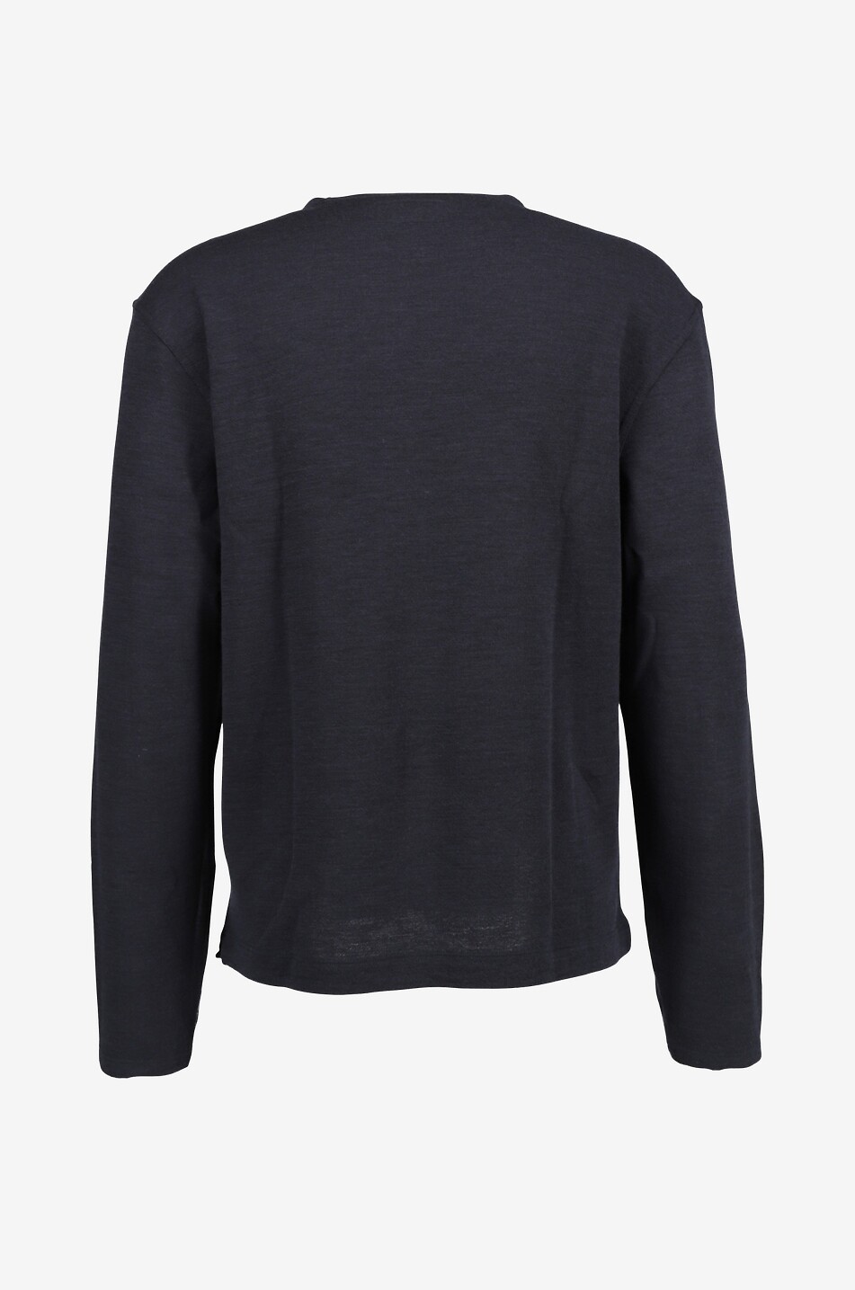 OFFICINE GENERALE Benny felted wool long-sleeved T-shirt Men DARK BLUE 4