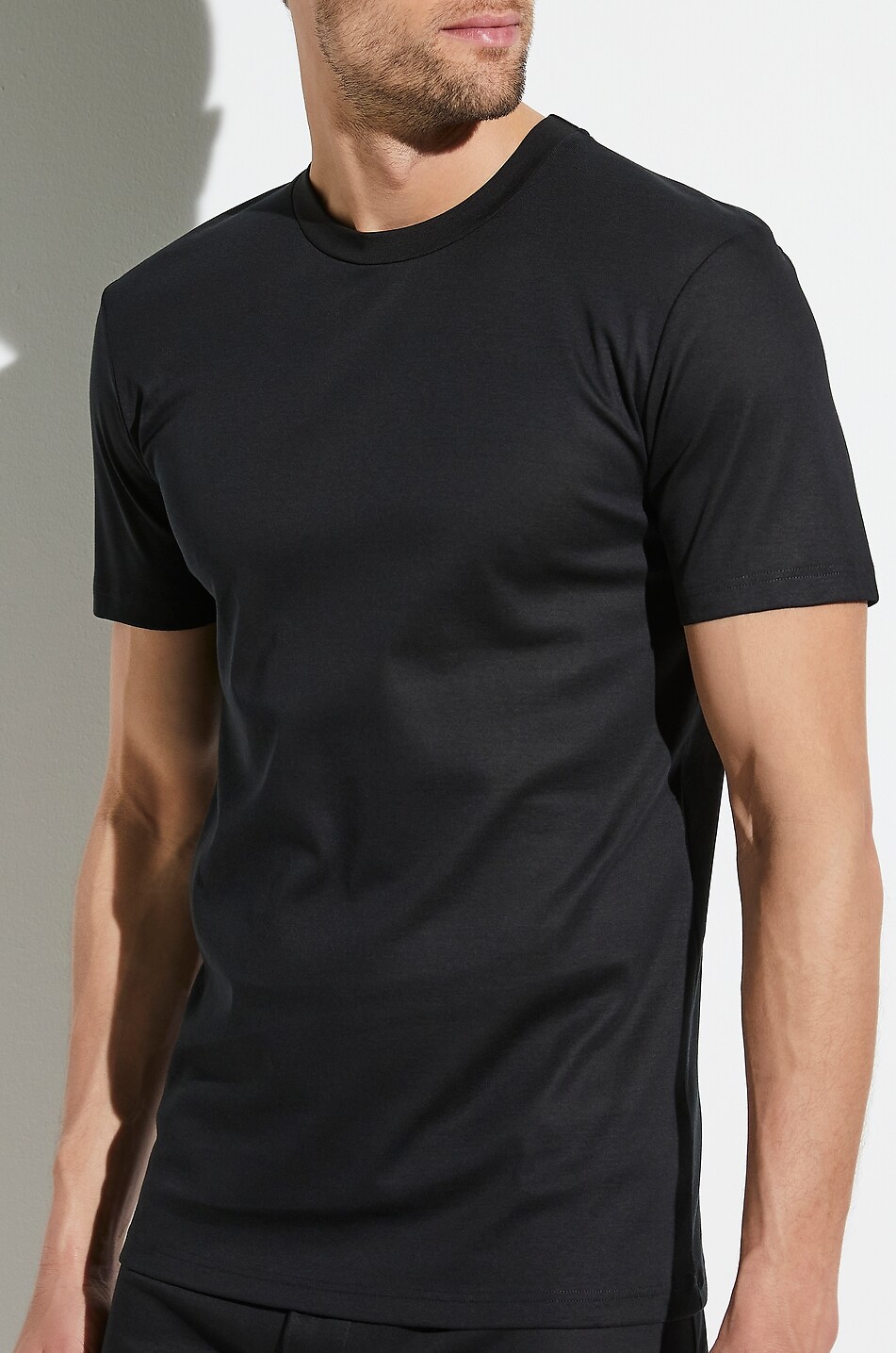 ZIMMERLI T-shirt fin en jersey 222 Business Class Homme NOIR 2