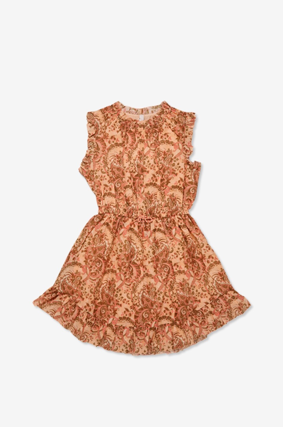 ZIMMERMANN Aster girl's sleeveless printed cotton short dress Girl PINK 1