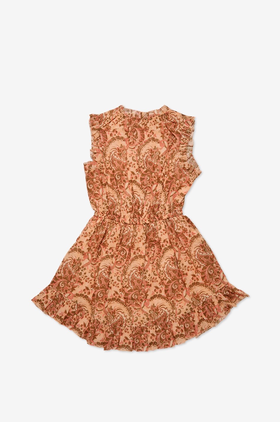 ZIMMERMANN Aster girl's sleeveless printed cotton short dress Girl PINK 2
