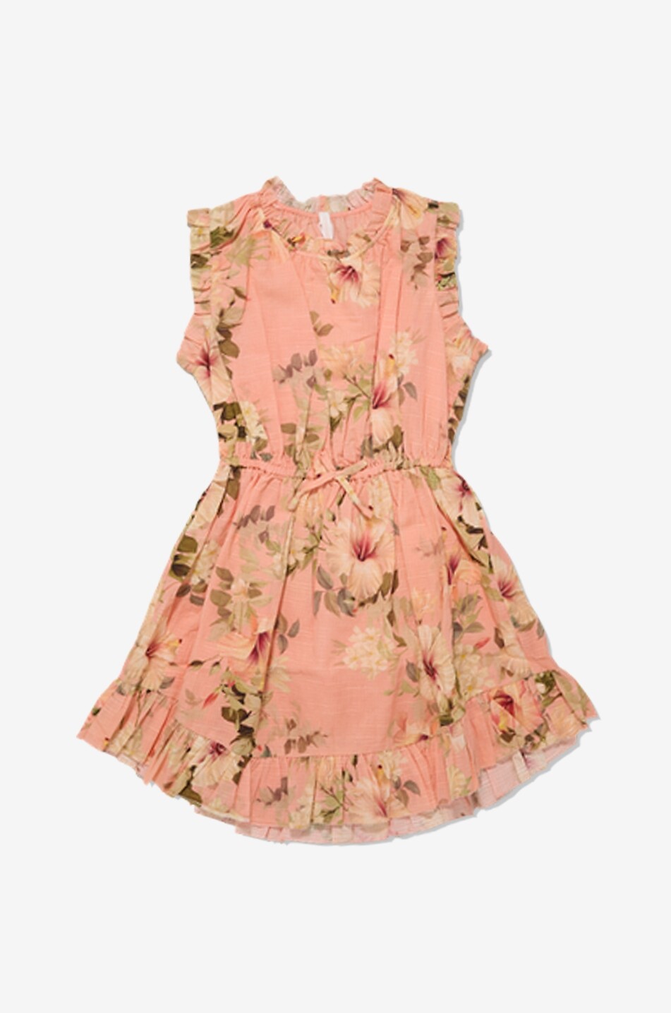 ZIMMERMANN Mahon sleeveless floral cotton girl's dress Girl PINK 1