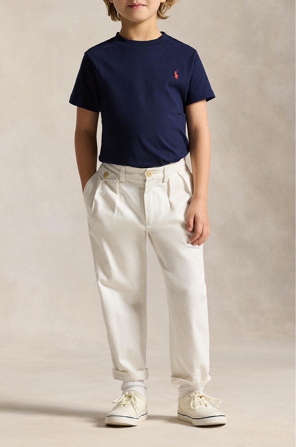 POLO RALPH LAUREN Boy's short-sleeved cotton jersey t-shirt Boy DARK BLUE 3