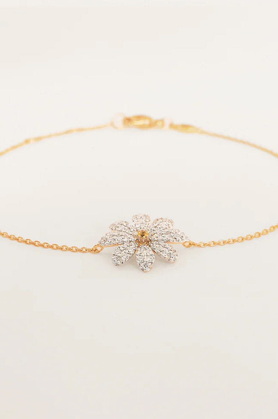 AVINAS Daisy gold and diamond bracelet Women GOLDEN 2
