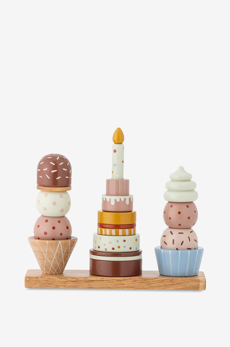 BLOOMINGVILLE Jouet à empiler en bois thème anniversaire enfant  MULTICOLORE 1