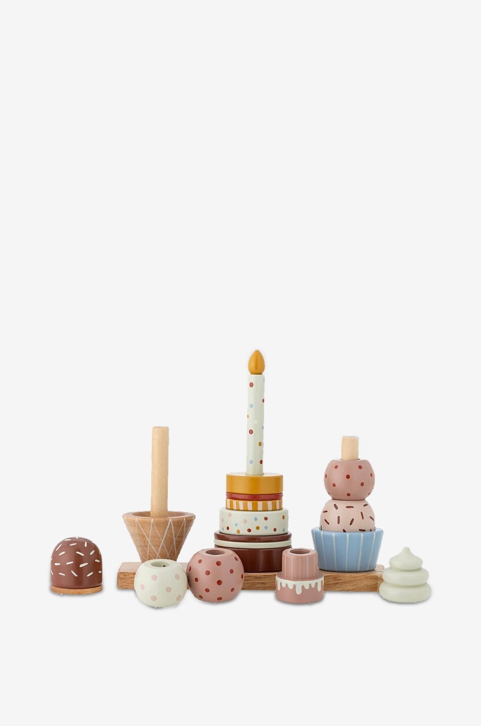 BLOOMINGVILLE Jouet à empiler en bois thème anniversaire enfant  MULTICOLORE 2