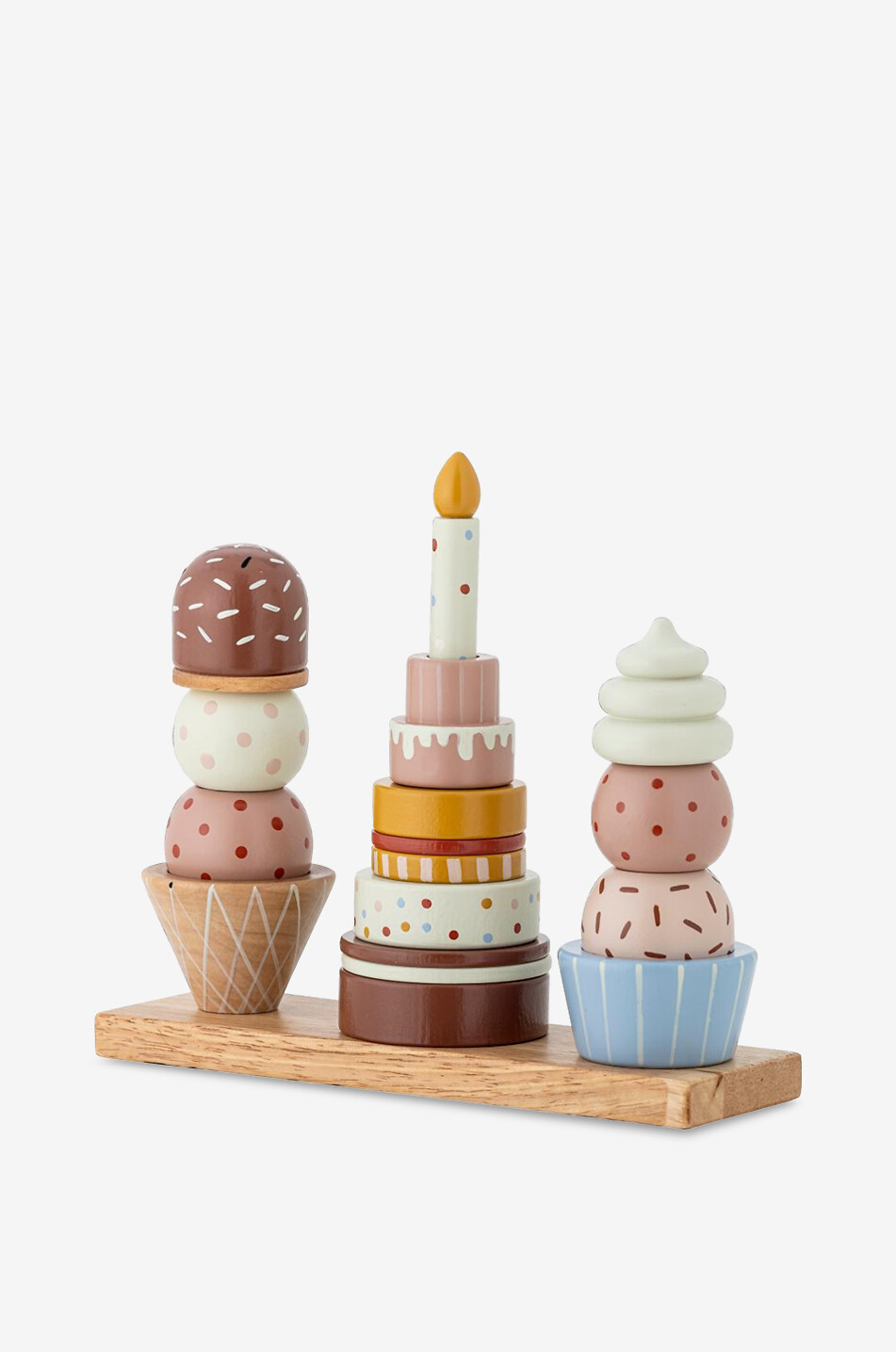 BLOOMINGVILLE Jouet à empiler en bois thème anniversaire enfant  MULTICOLORE 3