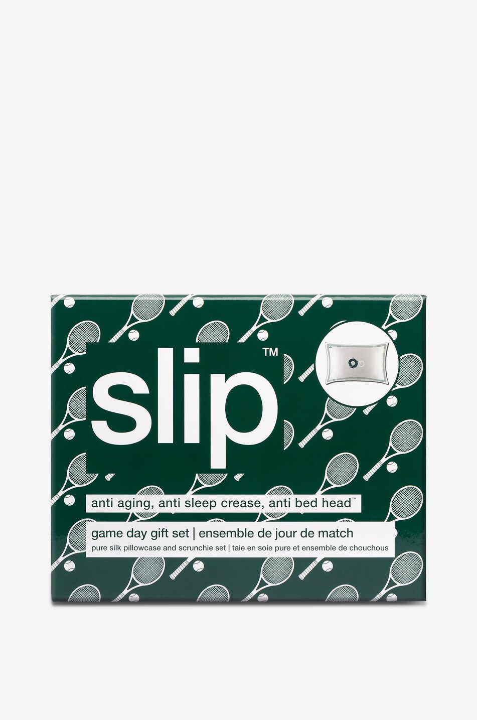 SLIP Kissenbezug und 2 Haargummis im Set Game Day Haus Farblos 9