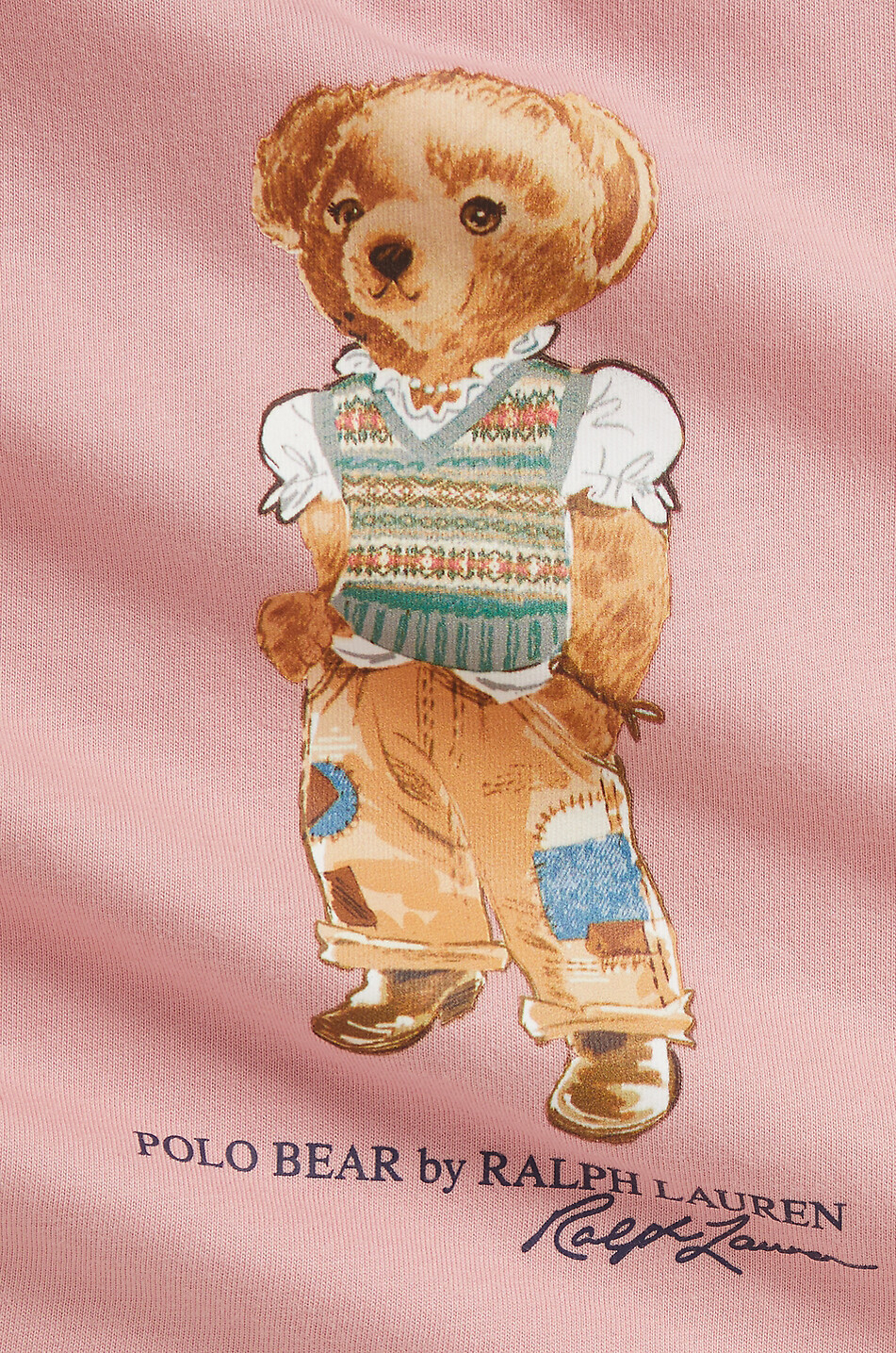 POLO RALPH LAUREN Polo Bear cotton baby T-shirt and shorts set Baby MEDIUM PINK 3