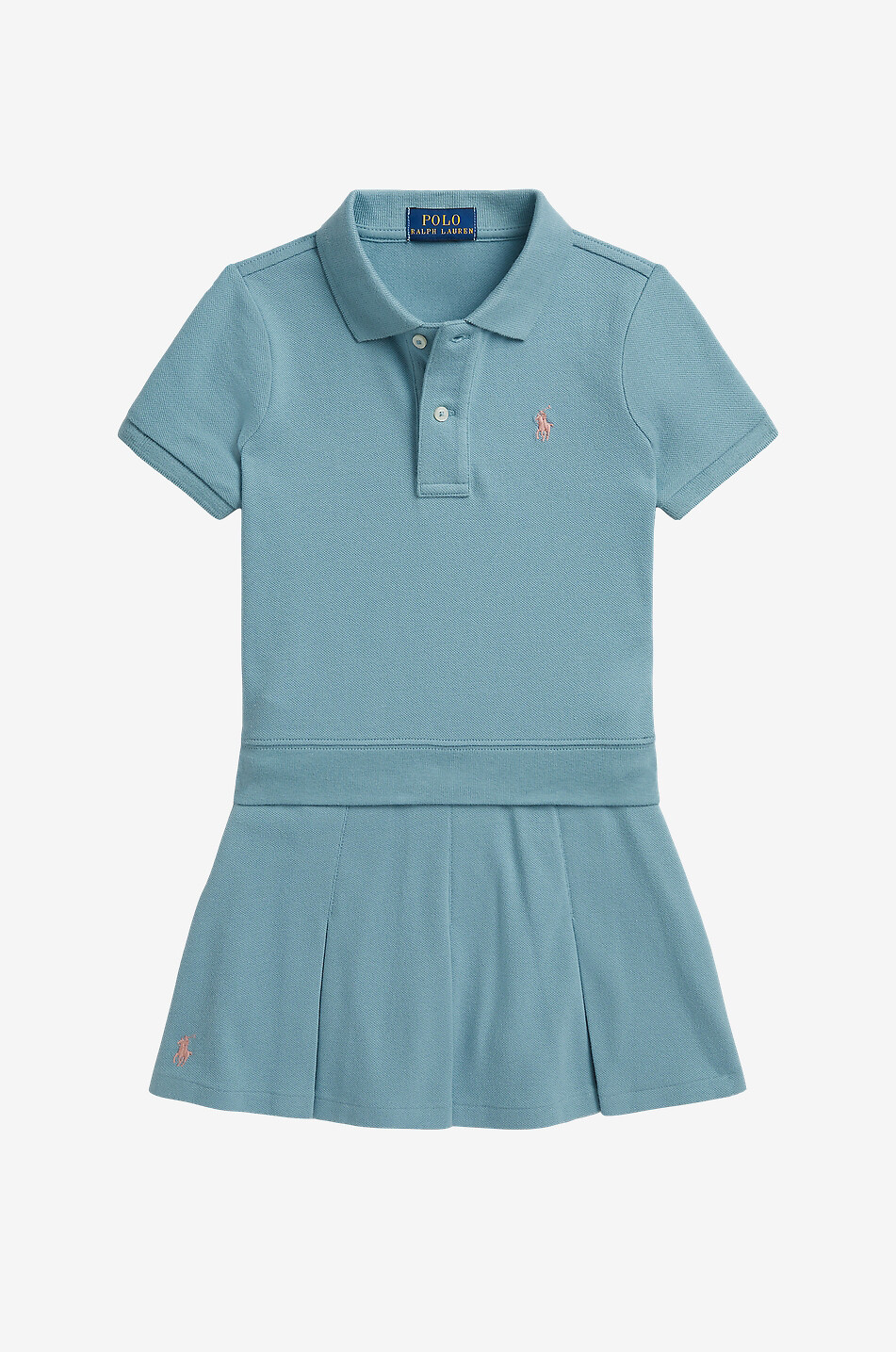 POLO RALPH LAUREN Ensemble fille polo et jupe-short plissée en coton piqué Pony Fille BLEU 1
