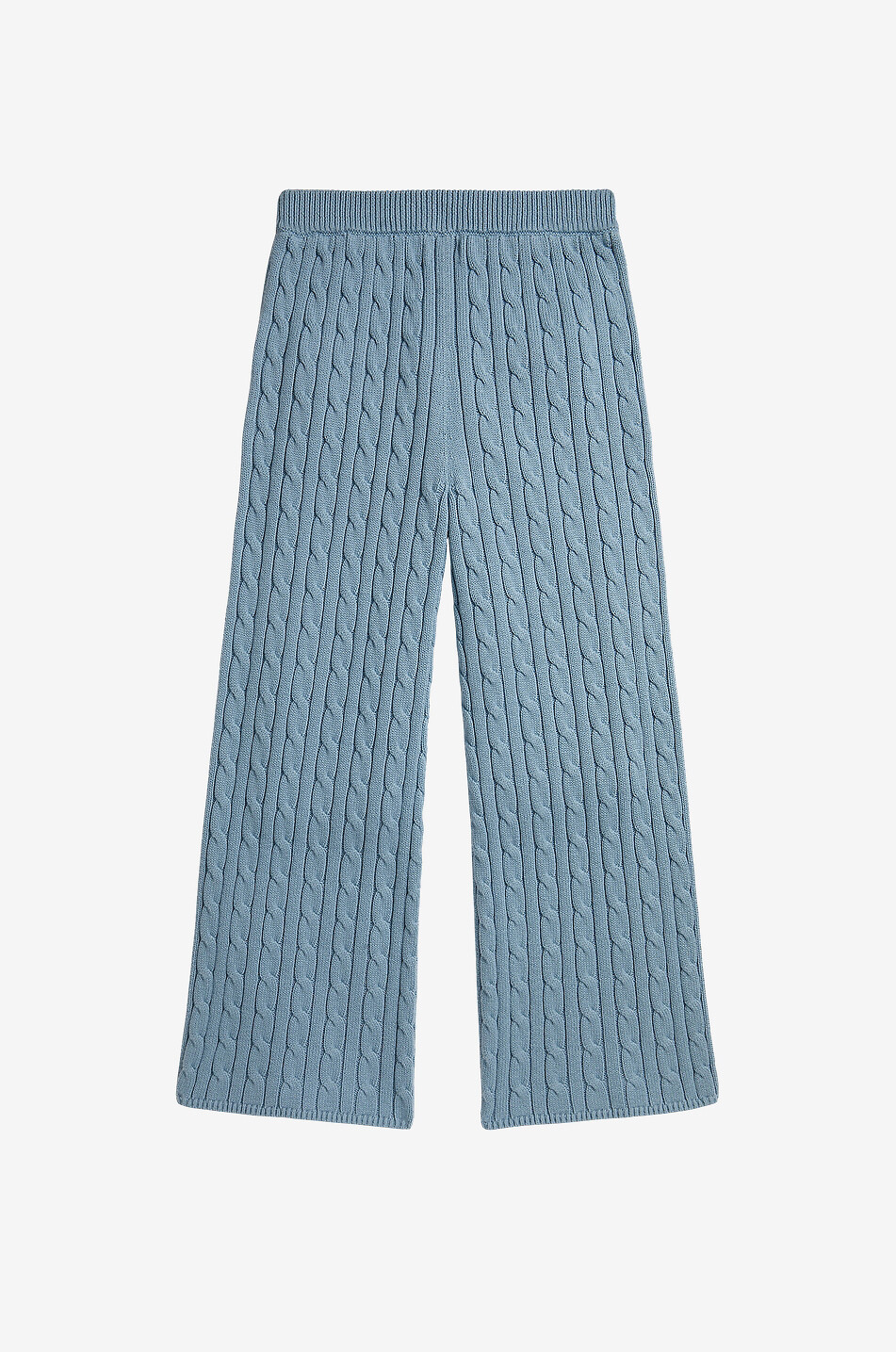 POLO RALPH LAUREN Pantalon large fille en maille torsadée de coton fille Pony Fille BLEU 2