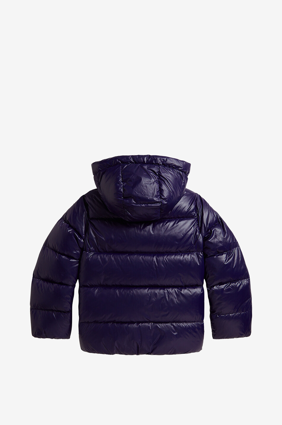POLO RALPH LAUREN Pony girl's glossy water-repellent hooded puffer jacket Girl MEDIUM BLUE 3