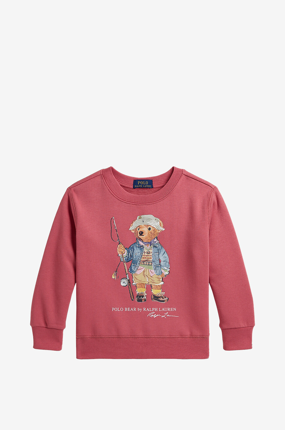 Polo Bear Fisherman printed boys' crewneck sweatshirt
