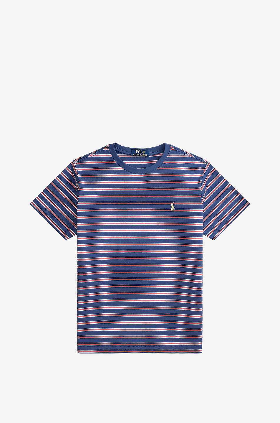 Gestreiftes Jungen-Kurzarm-T-Shirt Pony