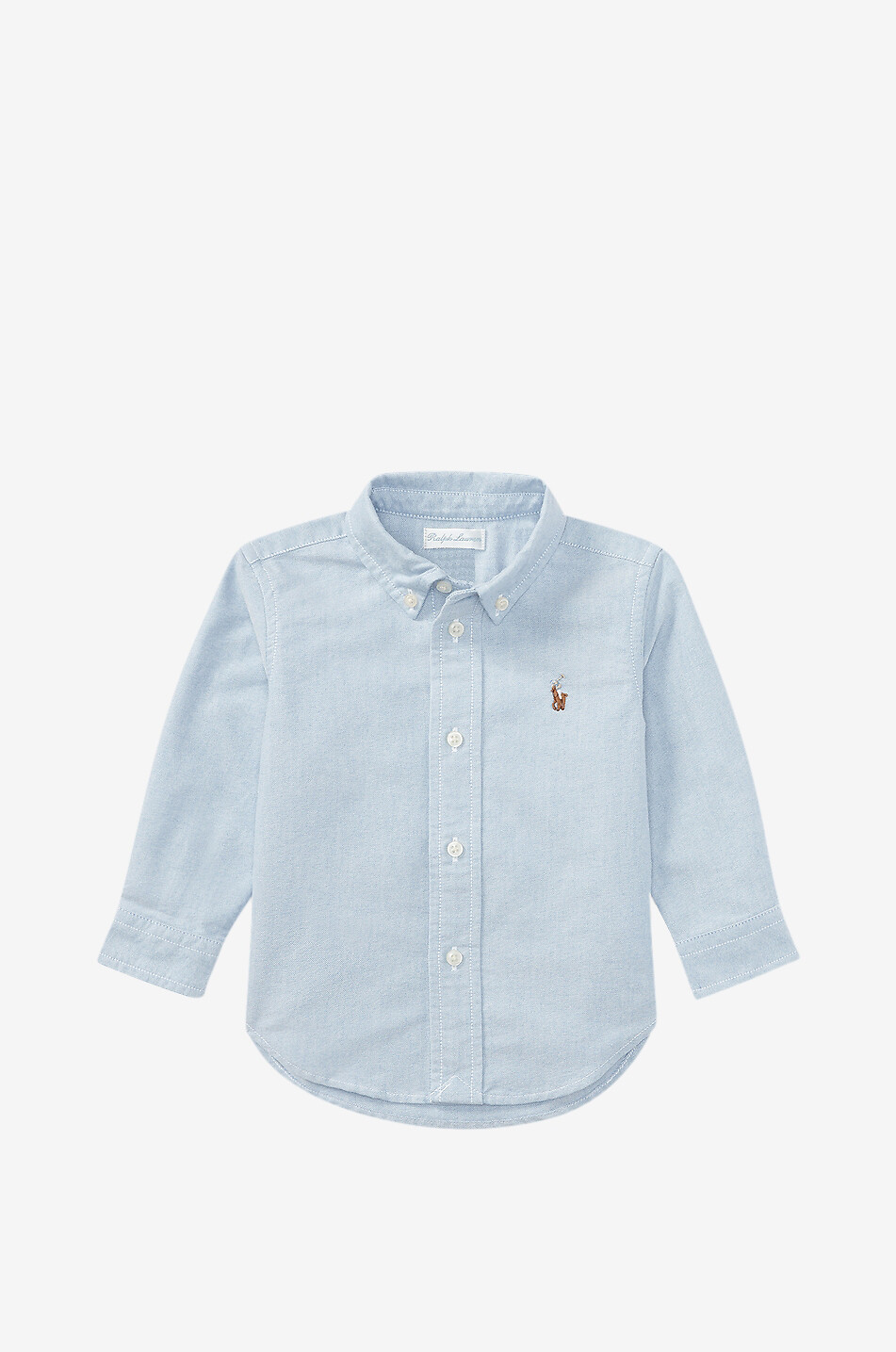 POLO RALPH LAUREN Pony cotton long-sleeved baby shirt Baby BLUE 1