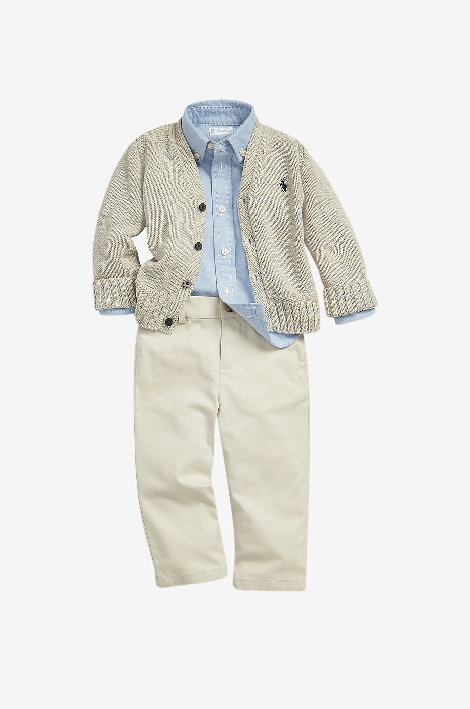 POLO RALPH LAUREN Pony cotton long-sleeved baby shirt Baby BLUE 3