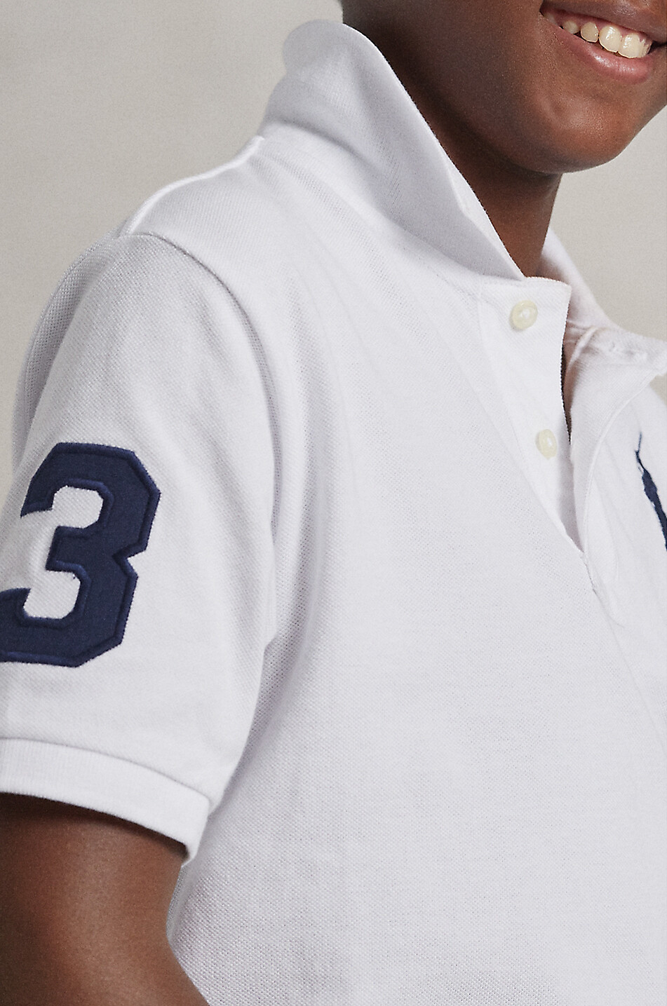 POLO RALPH LAUREN Big Pony boy's short-sleeved cotton polo shirt Boy WHITE 5