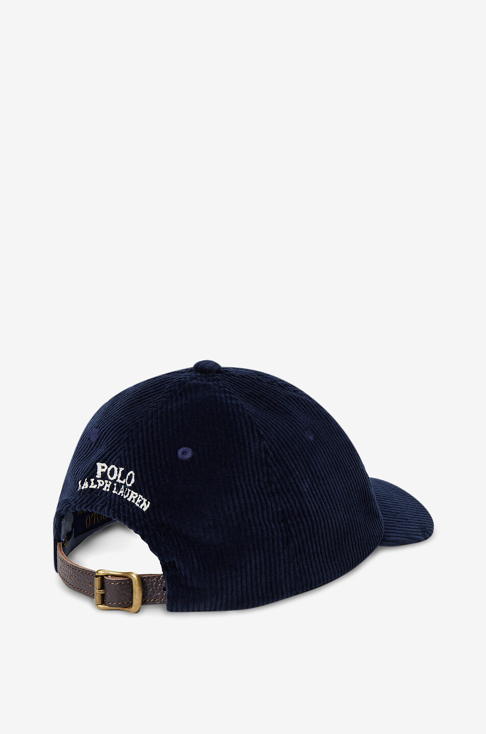 POLO RALPH LAUREN Pony cotton corduroy baseball cap Women DARK BLUE 2