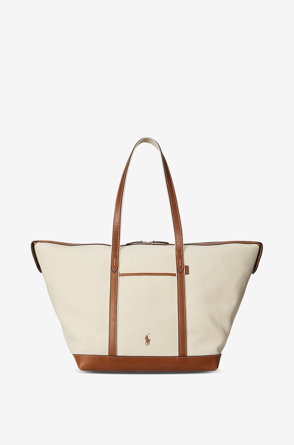 Sac cabas en toile et cuir Pony Large