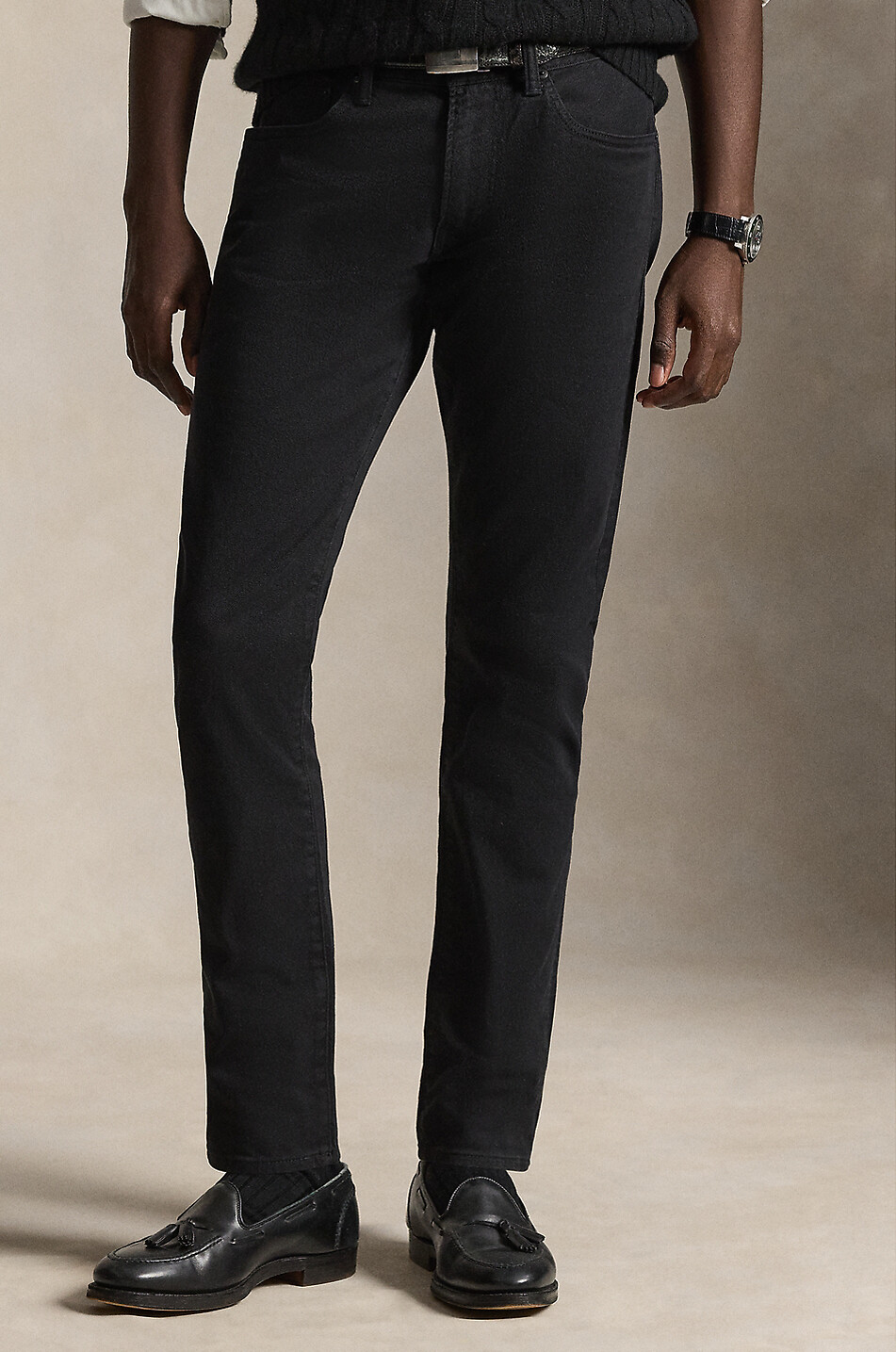 POLO RALPH LAUREN Jean slim en sergé de coton Sullivan Homme NOIR 2