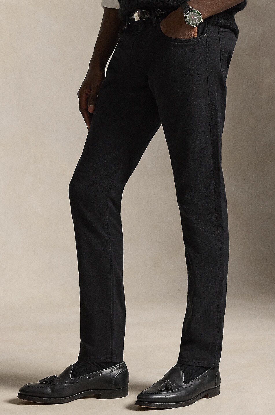 POLO RALPH LAUREN Jean slim en sergé de coton Sullivan Homme NOIR 3