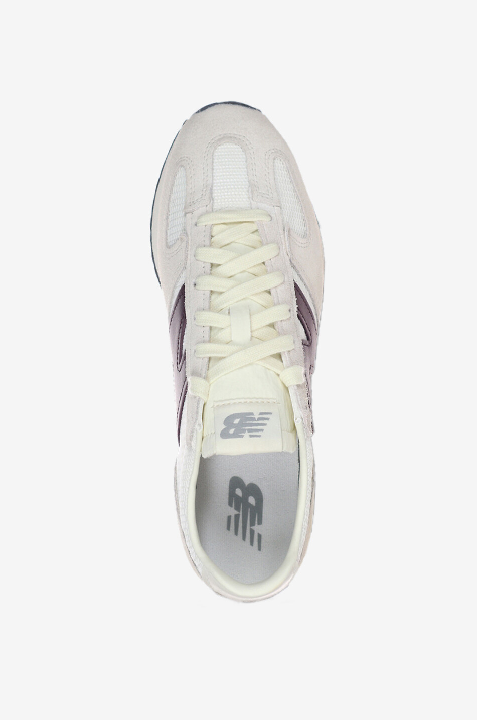 NEW BALANCE Niedrige Schnürsneakers aus Wildleder und Mesh 471 Damen CREMEFARBEN 4