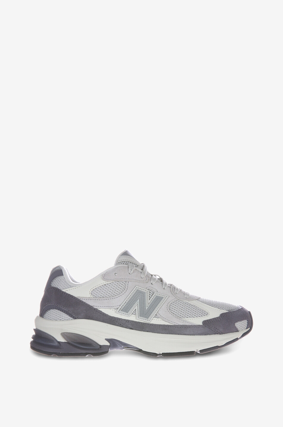 NEW BALANCE 2010V1 suede and mesh low-top sneakers Men DARK GREY 2