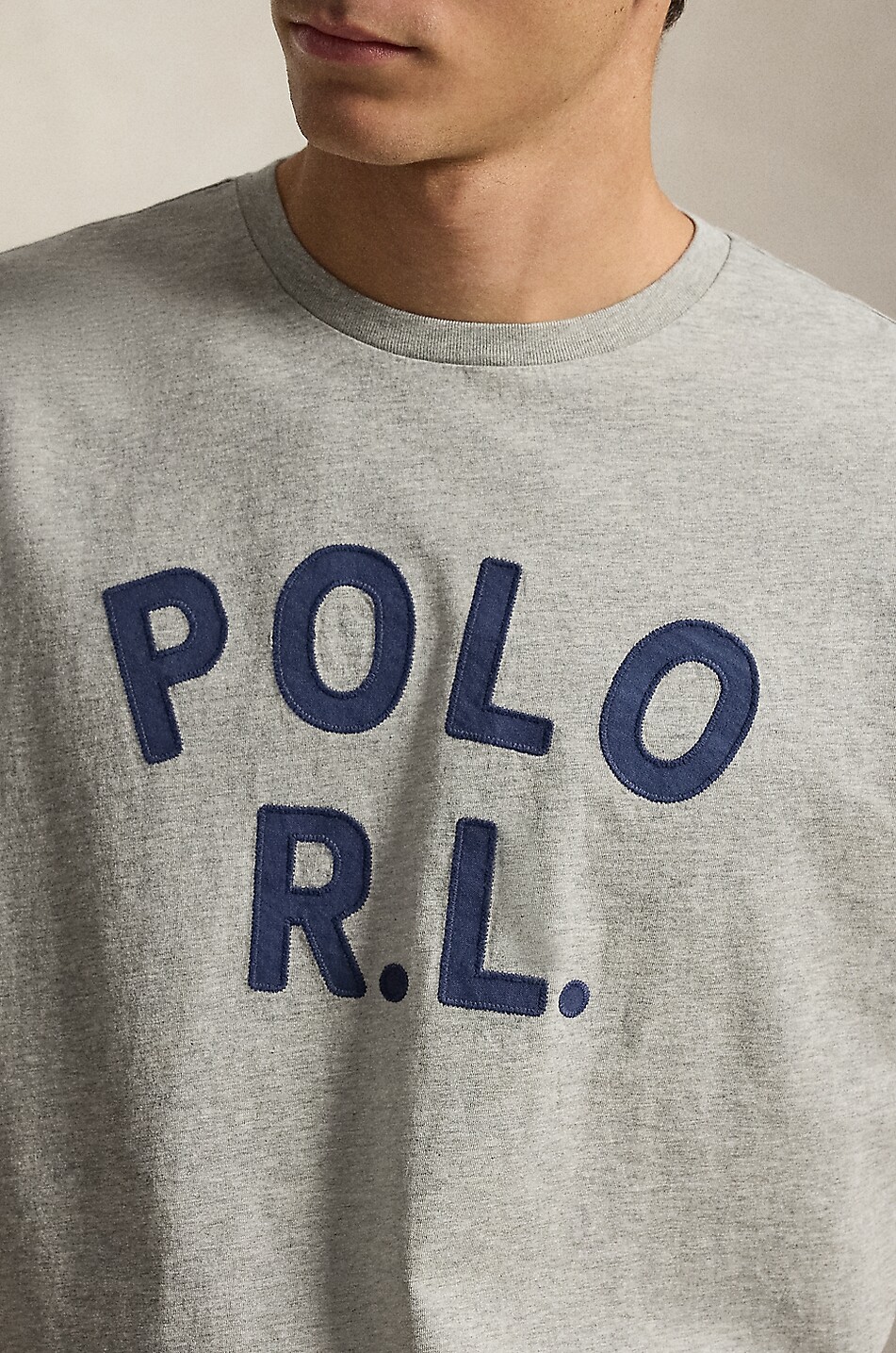 POLO RALPH LAUREN Classic Fit POLO R.L. embroidered short-sleeved T-shirt Men LIGHT GREY 5